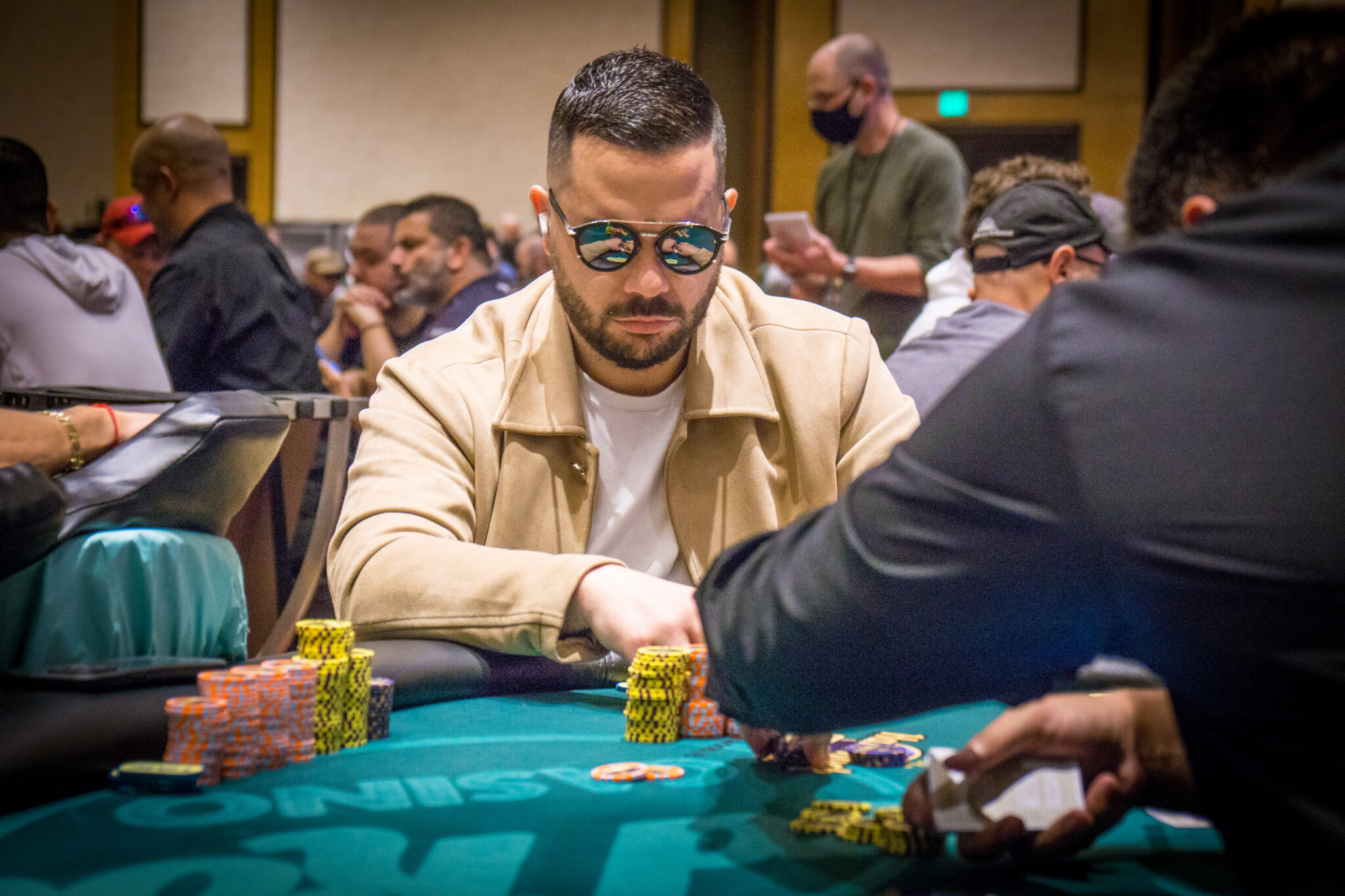 Farid Jattin, único colombiano en pie del WPT Poker Showdown Championship