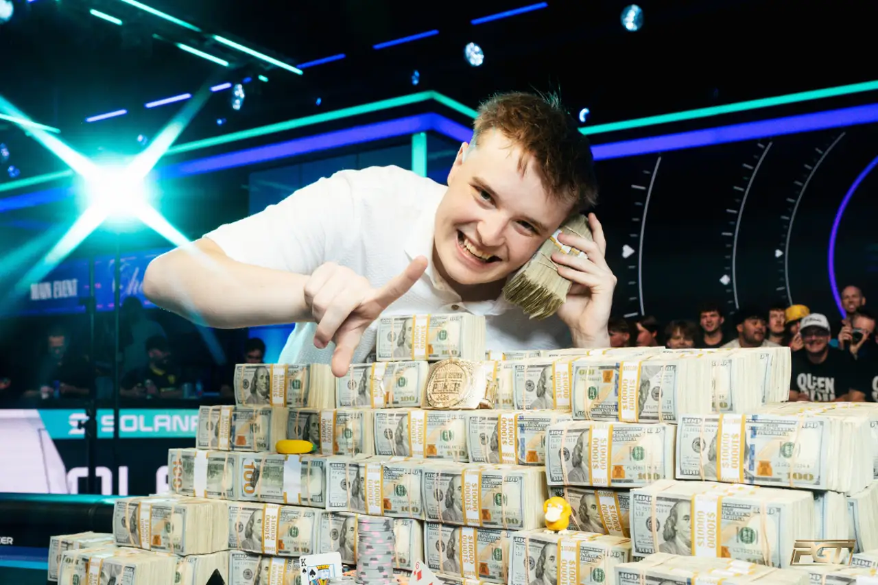 Más de US$12 millones se irán en impuestos de la mesa final del WSOP Main Event 2026
