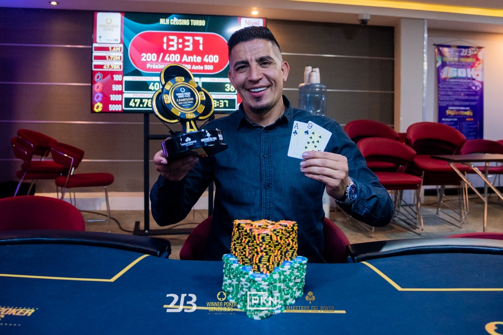 Jhon encontró un camino Franco para coronarse entre los Maestros del Poker, en el DeepStack Turbo