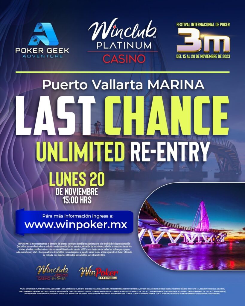 Hoy da inicio el Festival Internacional de Poker en Puerto Vallarta: su Main Event tendrá MXNM GTD