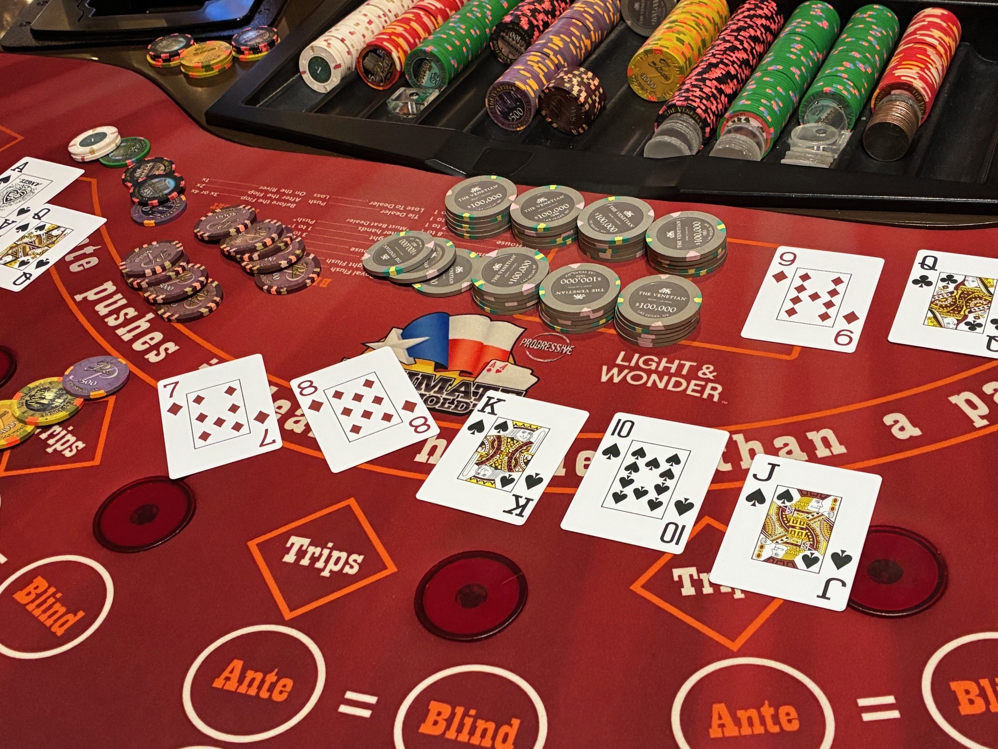 Un side bet de US$5 hace historia: récord de US$3.845.727 en juegos de mesa en The Venetian Resort Las Vegas