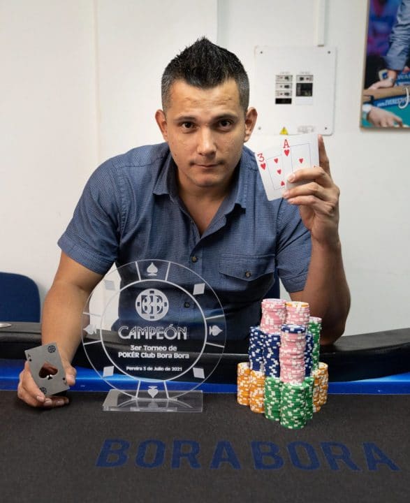 Andrés Pérez se impuso en el 20M del club Bora Bora en Pereira