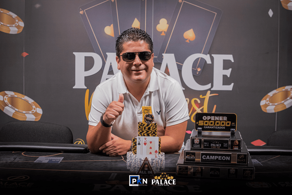 López se adueñó del primer trofeo en el Palace Poker Fest
