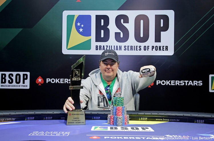 Feiber remontó en la definición y se llevó el Evento Principal de las BSOP Gramado