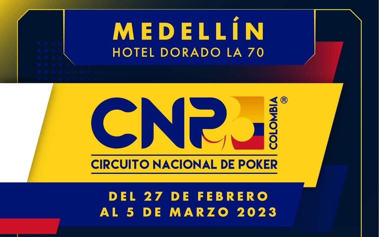 ¡Prepara tus fichas! Circuito Nacional de Poker en Medellín con premio garantizado de COL0.000.000