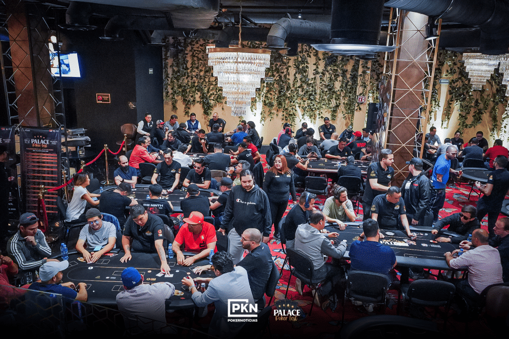 Sebastián Reynoso fue el chipleader del vuelo 1A del Opener en la Palace Poker Fest 2023