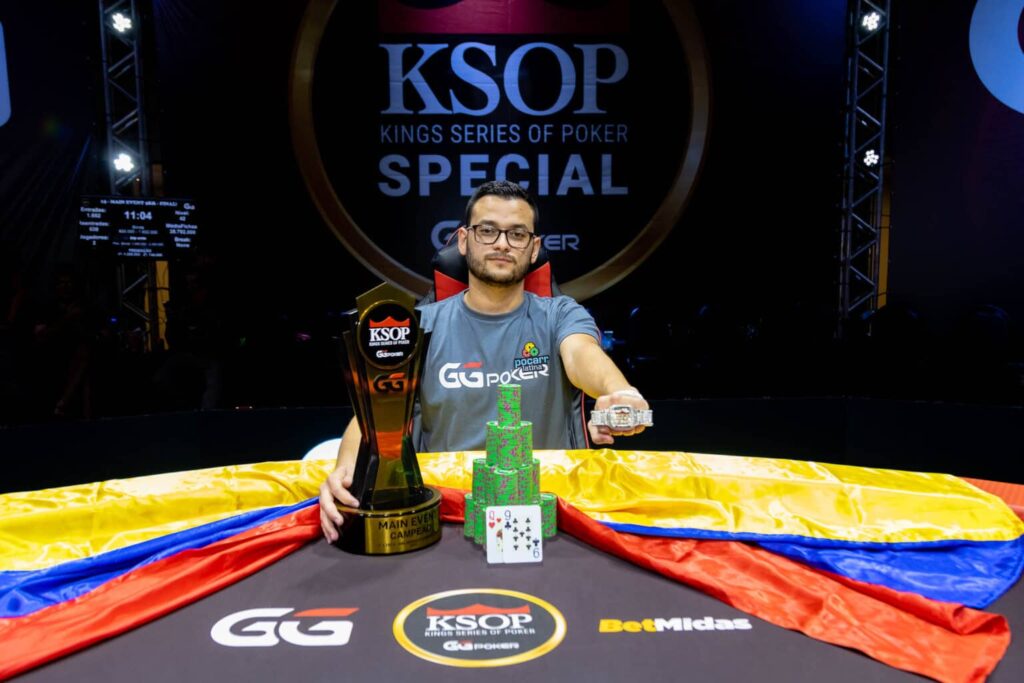 Pineda dio cátedra en Camboriú y se convirtió en el tercer colombiano en llevarse el brazalete de las KSOP