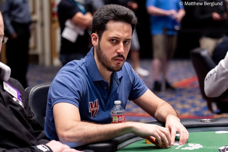 Mateos lideró el US0.000 High Roller de las WSOP en su jornada inicial