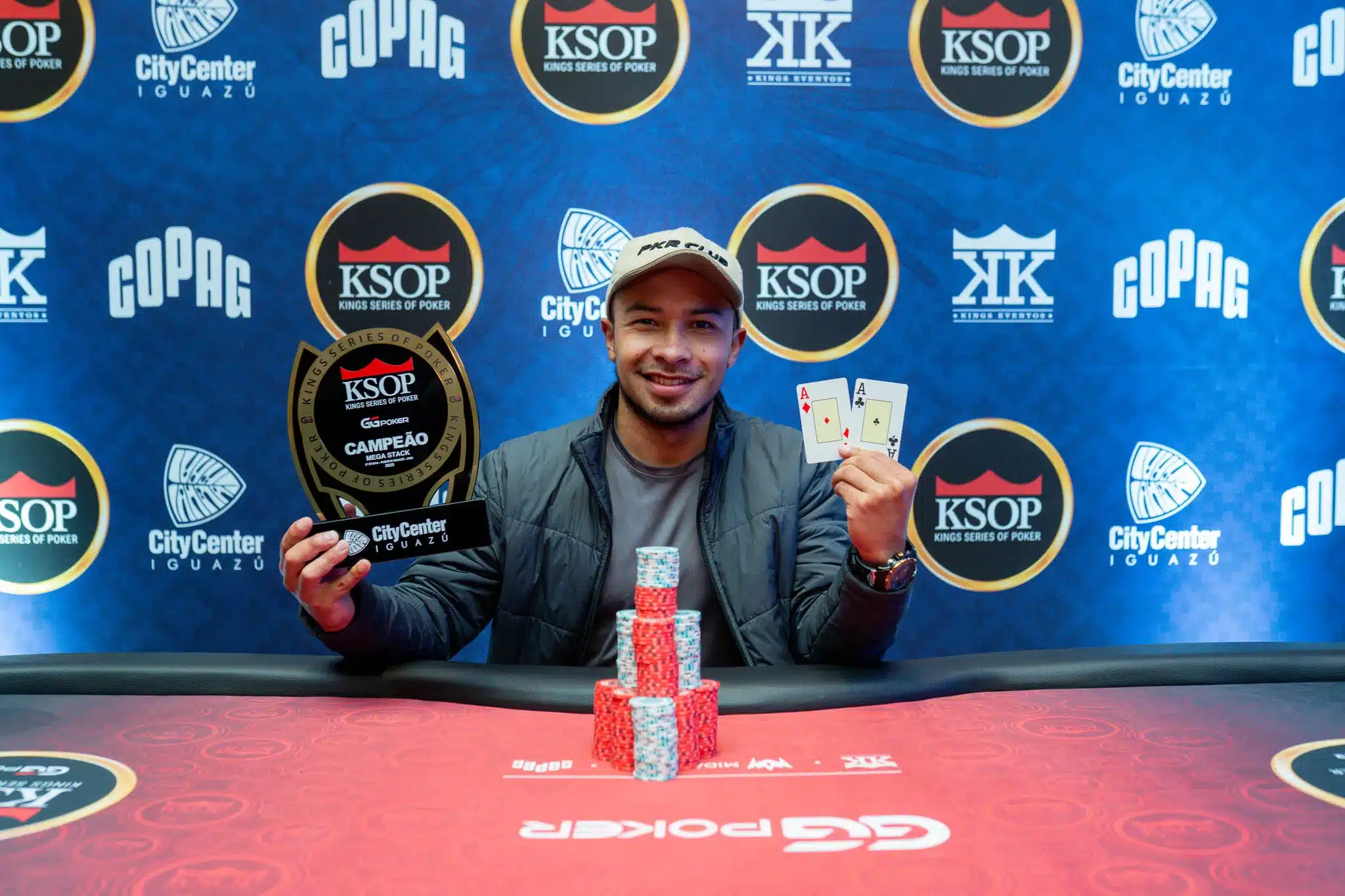 Alejandro Camargo ganó su primer título en el circuito KSOP en el Mega Stack por R$31.4K