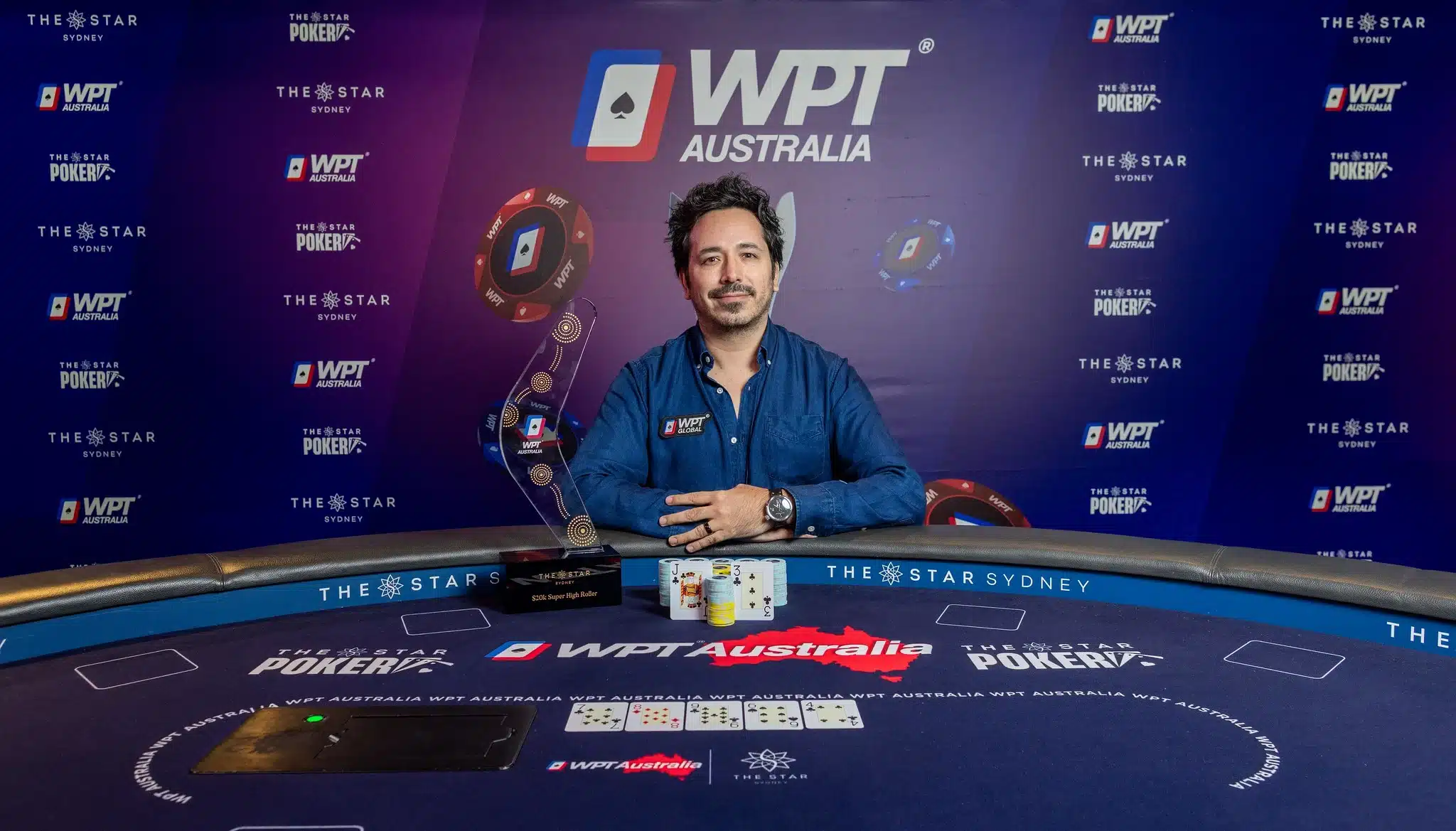 Ángel Guillén brilla en Australia: campeón del $20K Super High Roller del WPT