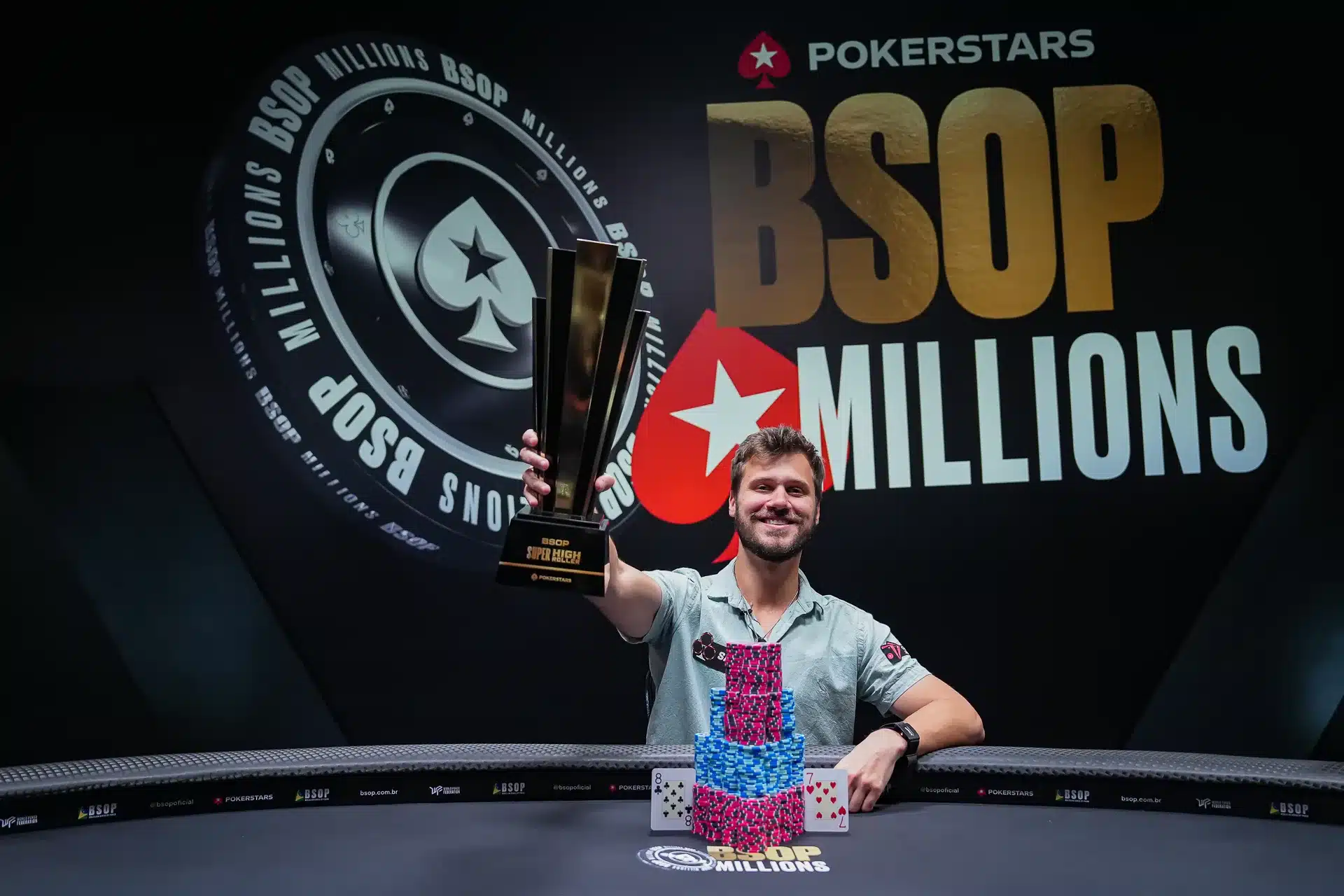 Kelvin Kerber se quedó con el gran título del Super High Roller en BSOP Millions