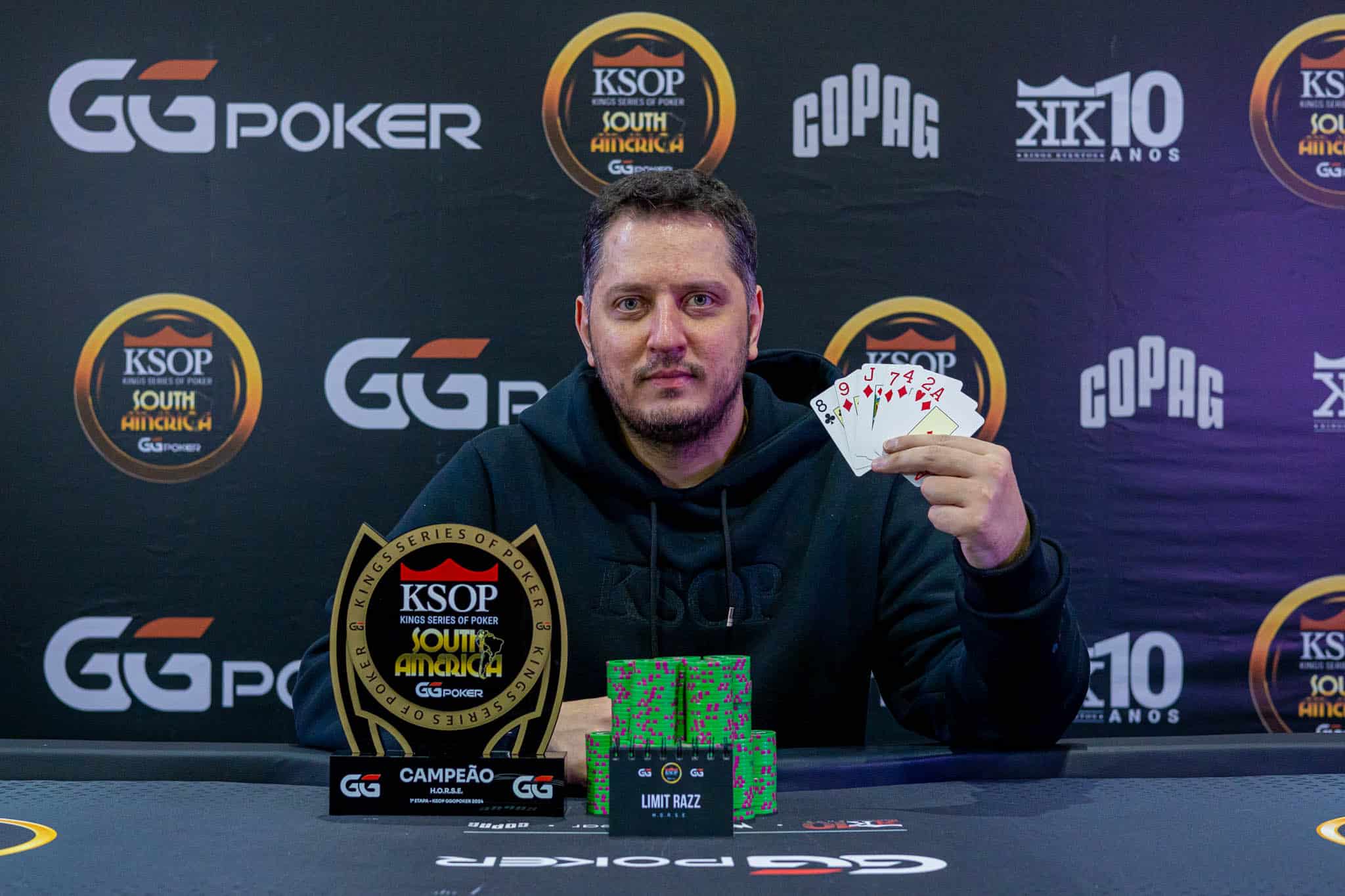 Juventino Cantú ganó el Evento #32 de la KSOP con un premio por R$9.000.