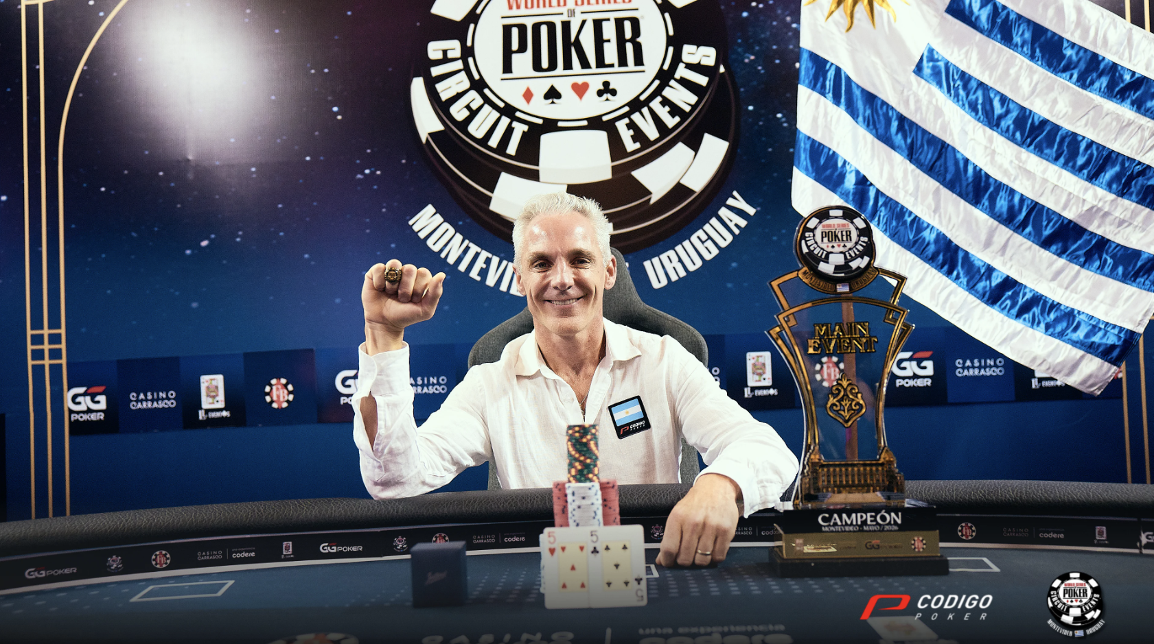 Damián Salas conquista el Main Event de la WSOP Circuit Montevideo