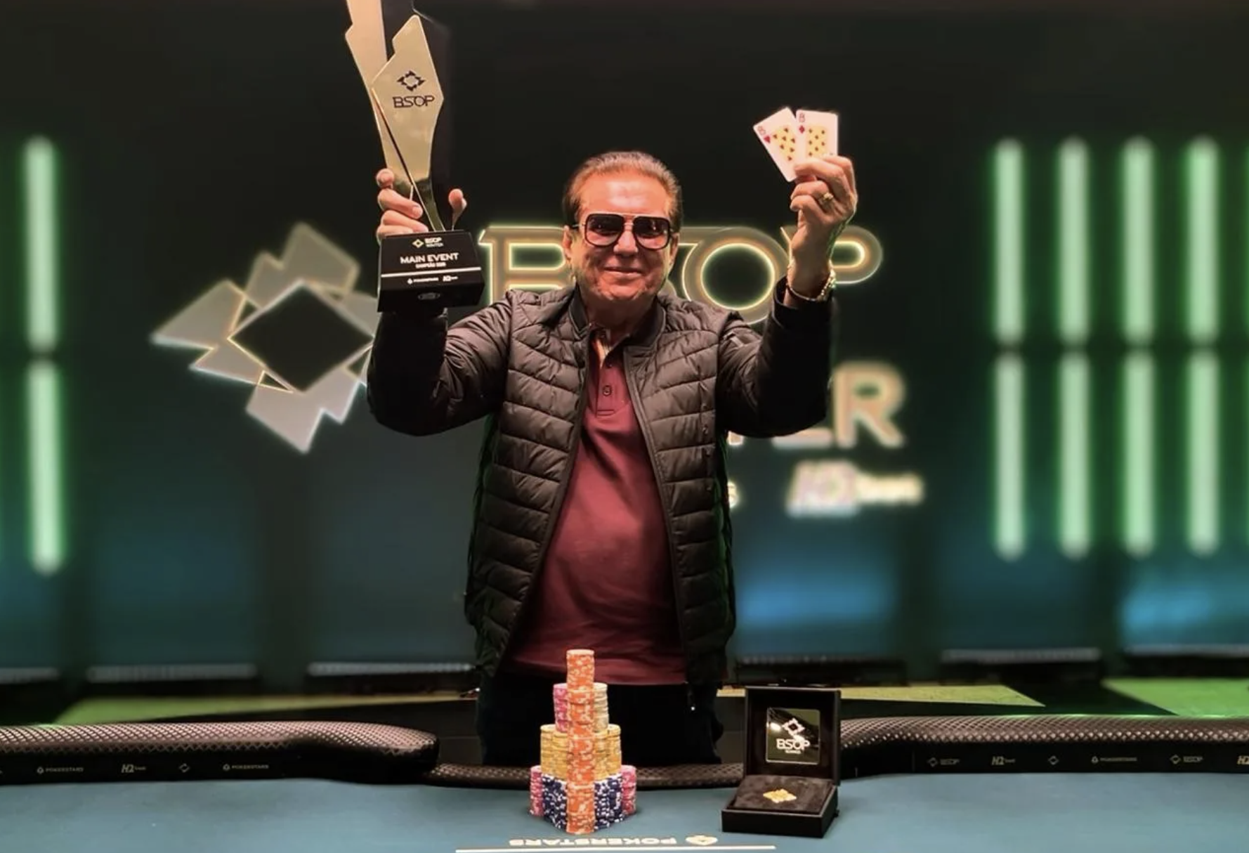 Antonio Santichio transforma la primera mano de la final en el título del Main Event del BSOP Winter