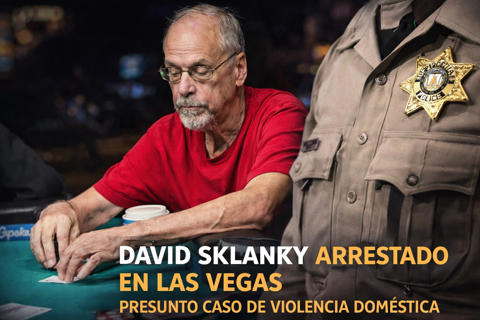 David Sklansky fue arrestado en Las Vegas por presunta violencia doméstica
