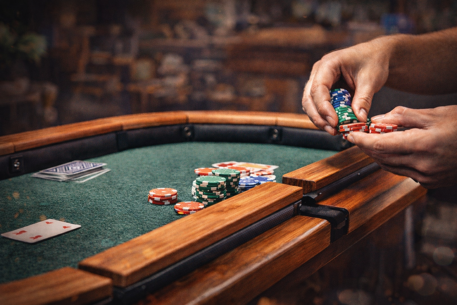 De comedor a mesa de poker en segundos