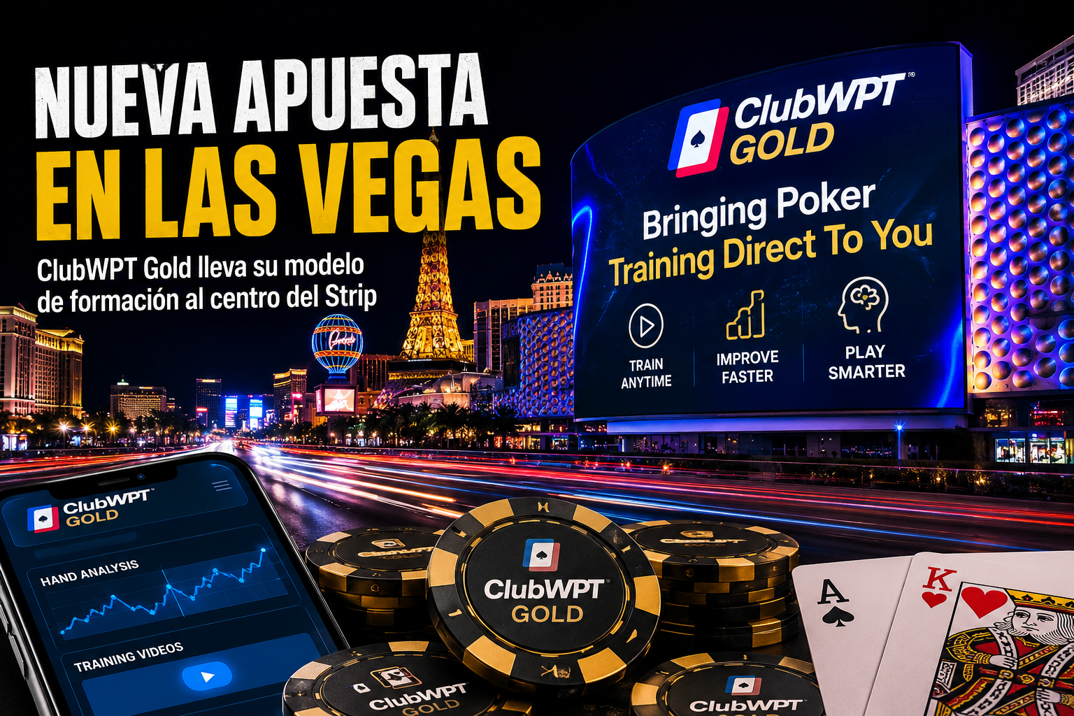 ClubWPT Gold convierte el Strip de Las Vegas en la vitrina de su nueva estrategia