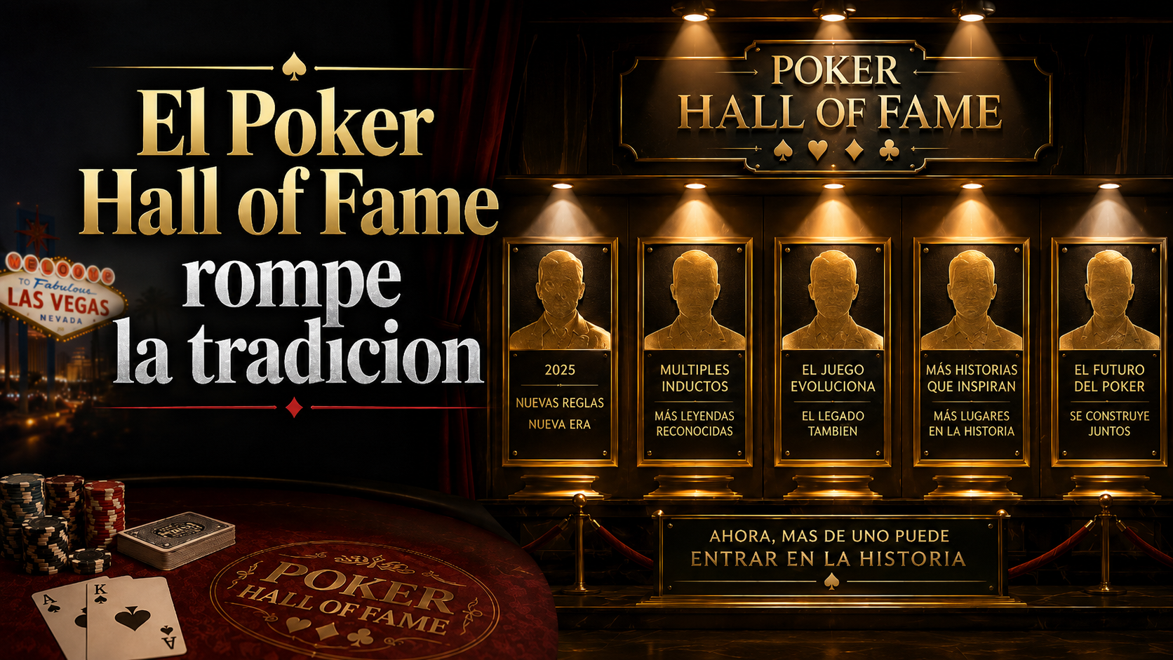 El Poker Hall of Fame cambia sus reglas y abre la puerta a una generación más amplia de leyendas