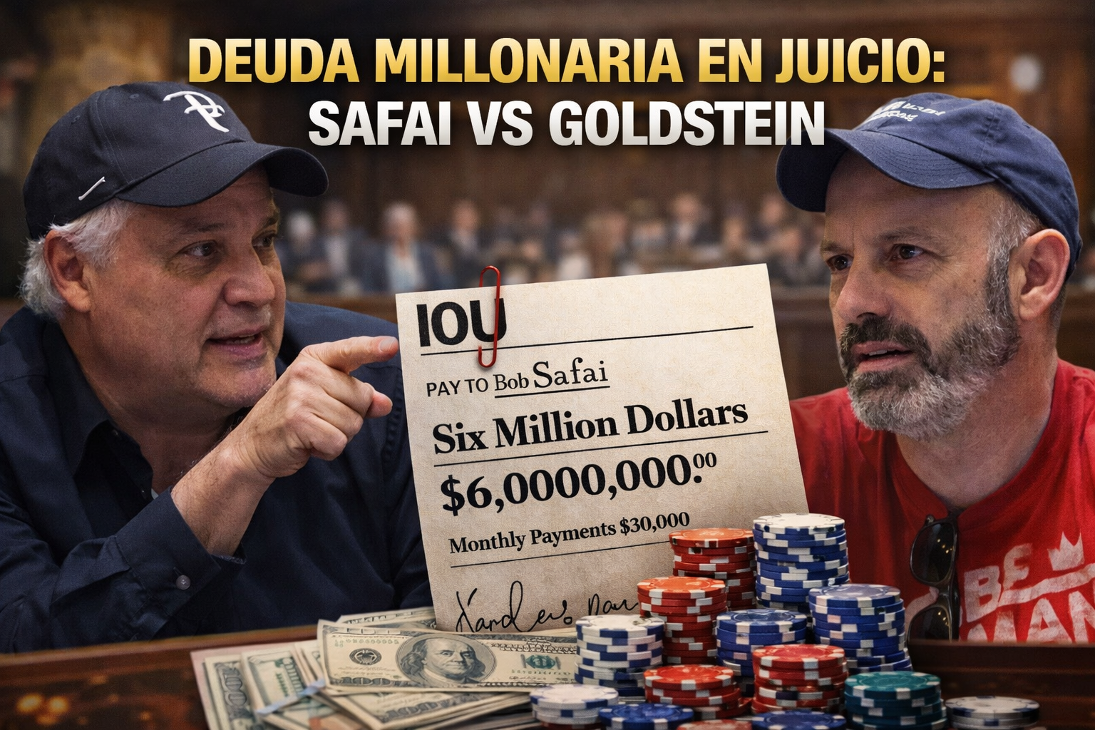 Deuda millonaria en juicio: Safai vs Goldstein