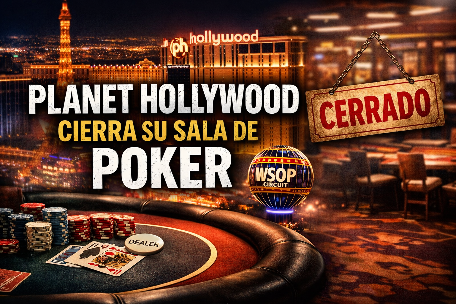 Planet Hollywood vuelve a apagar su sala de poker