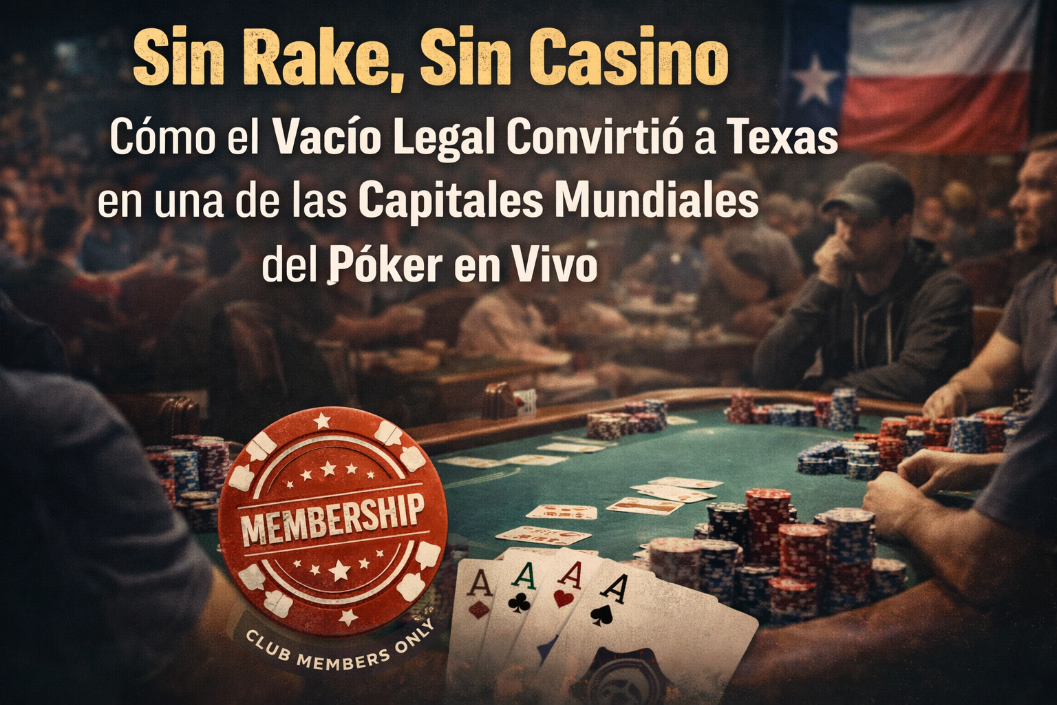 Sin rake, Sin casino: El ingenioso vacío legal que convirtió a Texas en una de las capitales mundiales del poker en vivo