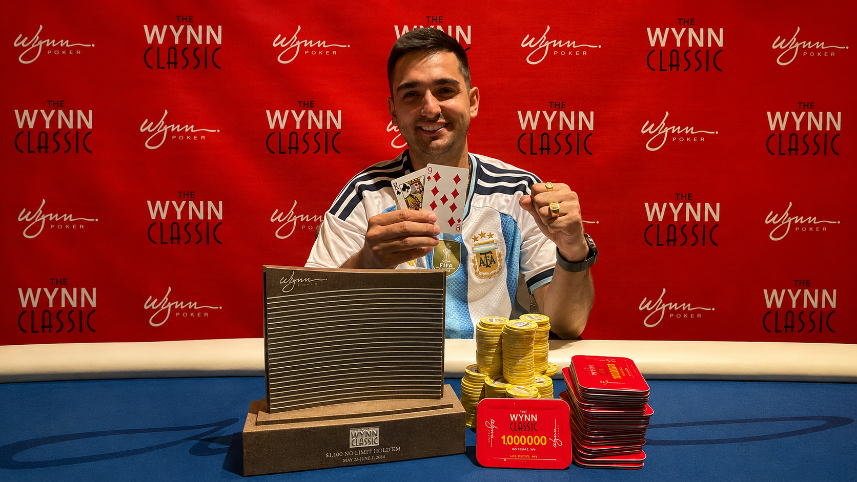 Luciano Macchiarelli pega primero por Argentina en Las Vegas