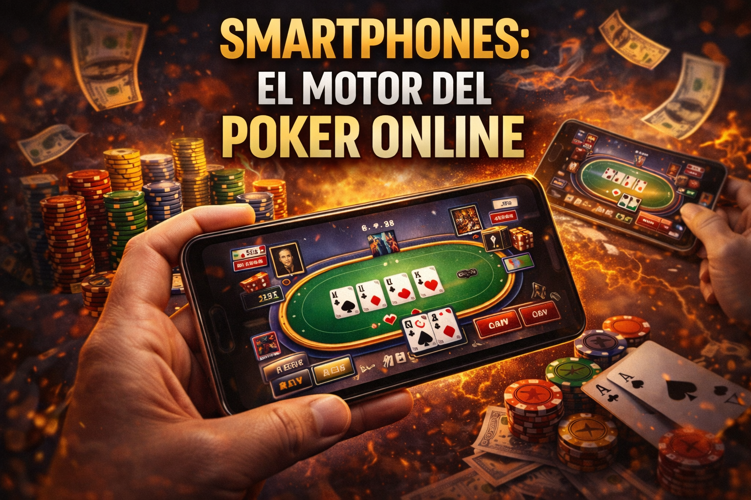 El celular cambió el poker online