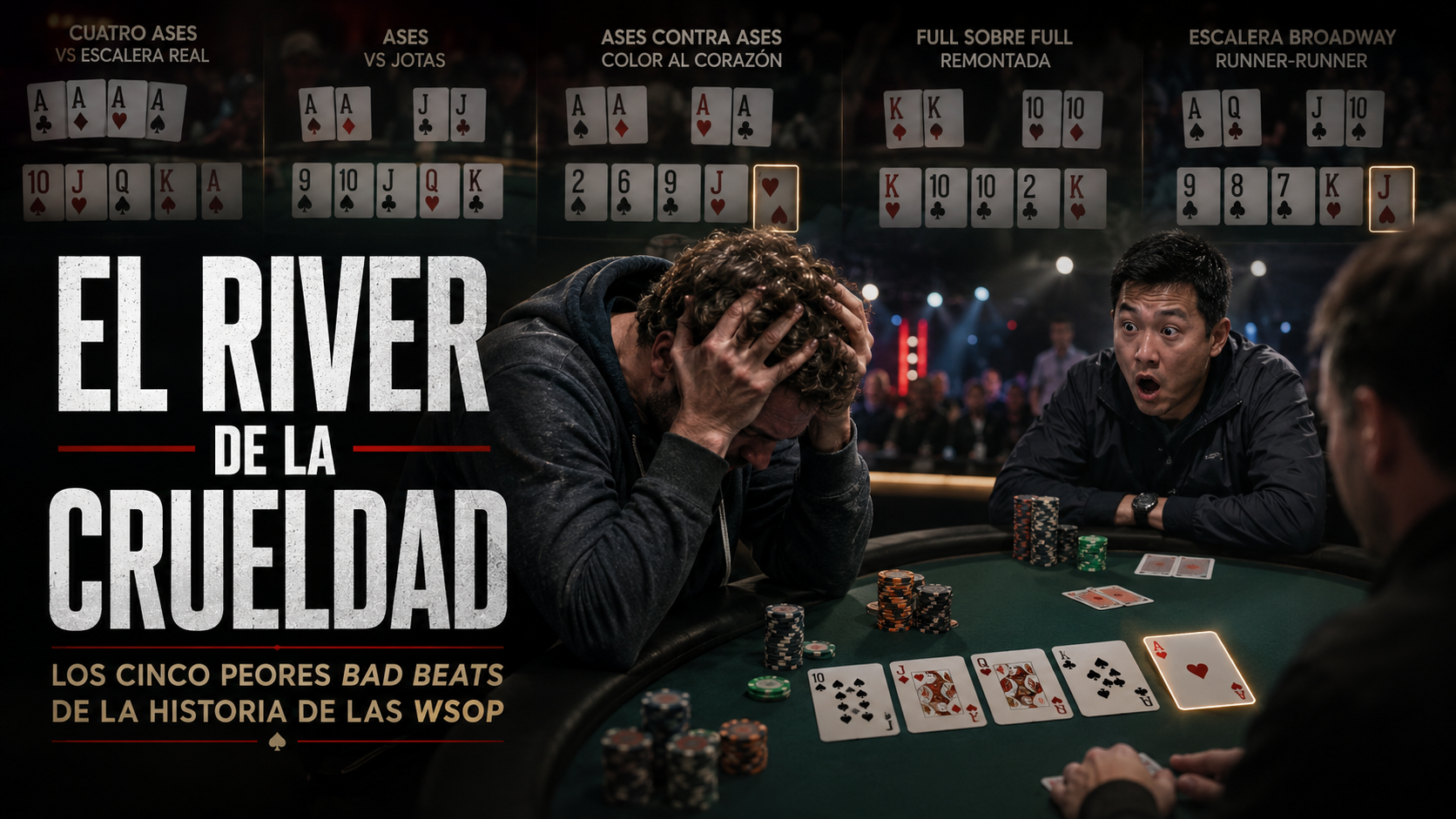 El river de la crueldad: los cinco peores bad beats de la historia de las WSOP