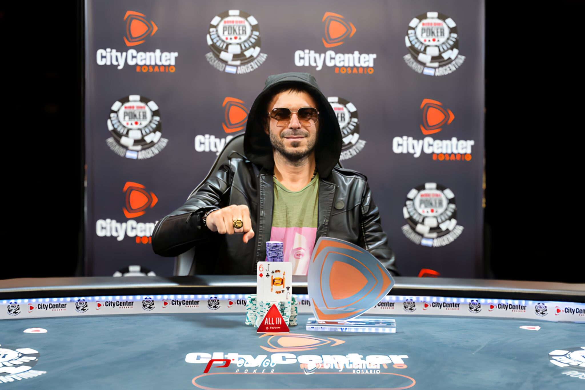 Christian Sare venció a Diego Ventura en el heads-up y coronó el Main de la WSOPC Rosario.