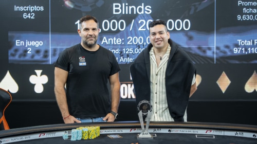 Cristian Stival se consagra campeón del Main Event del Enjoy Poker Tour en Punta del Este