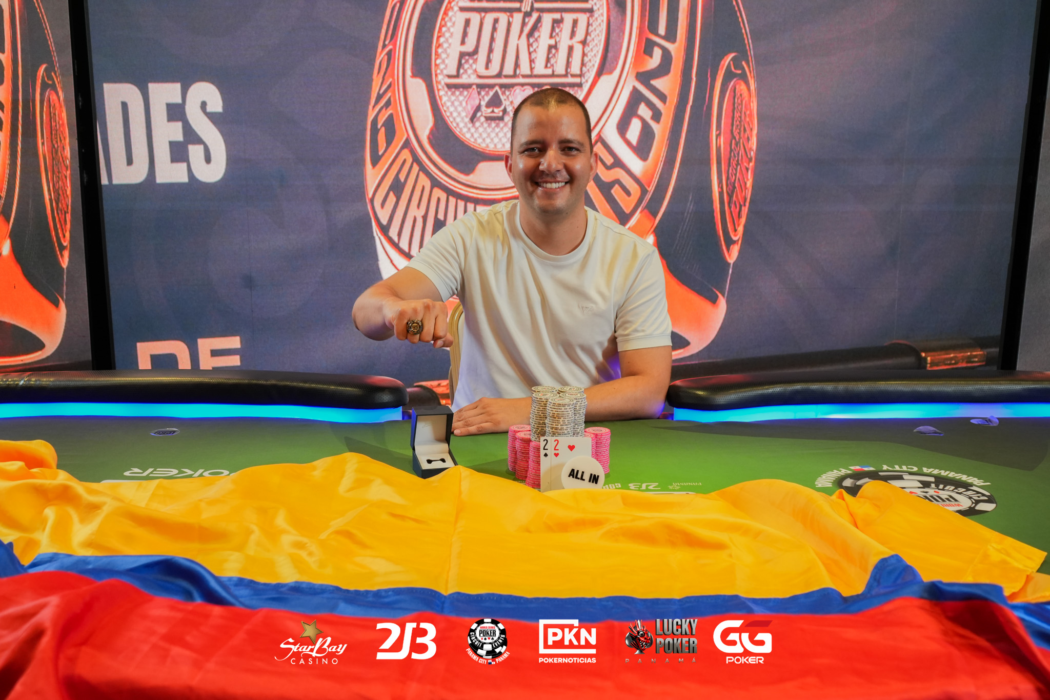 Diego Ardila conquista el último anillo de la WSOPC Panamá