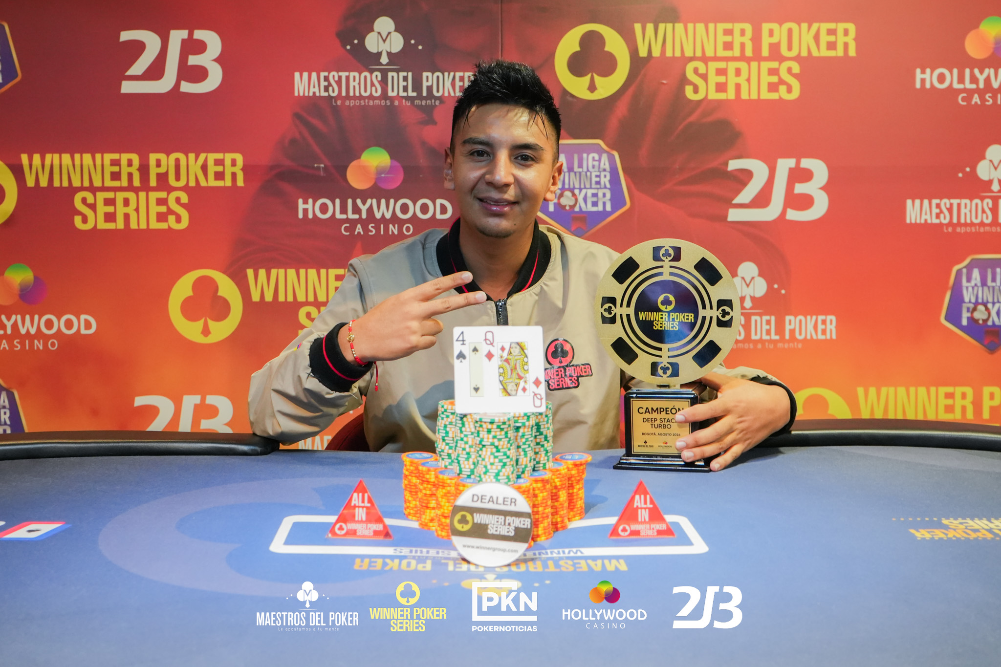 Mauricio Portilla, de Guaitarilla, conquista el Deep Stack Turbo y logra su primer título en las WPS