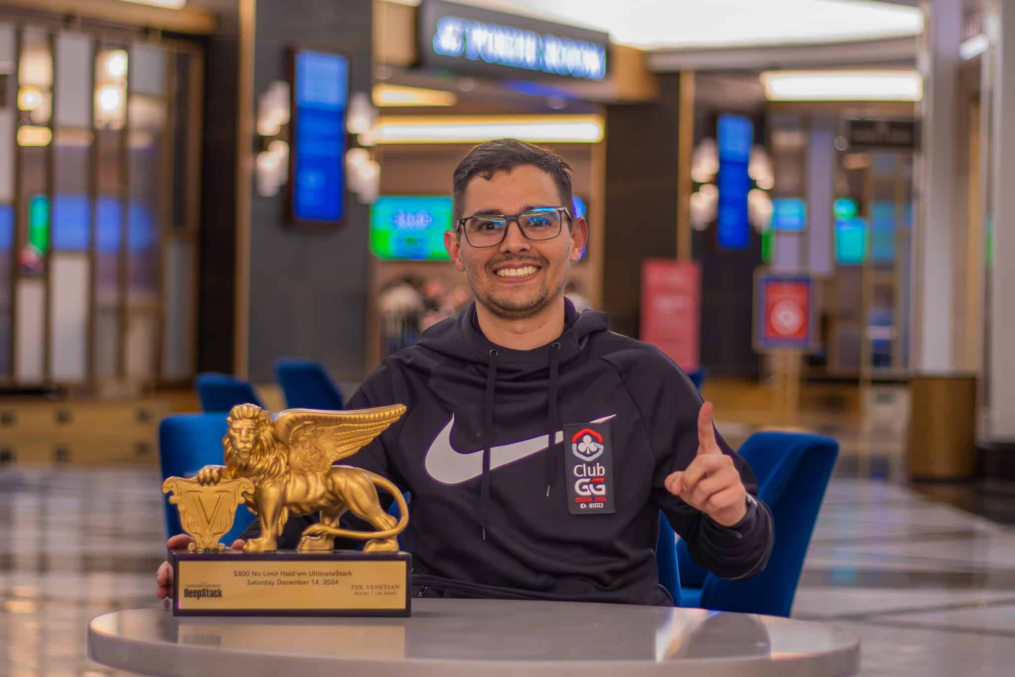 Del Venetian para Costa Rica: Diego Fernández campeón del DeepStack Extravaganza