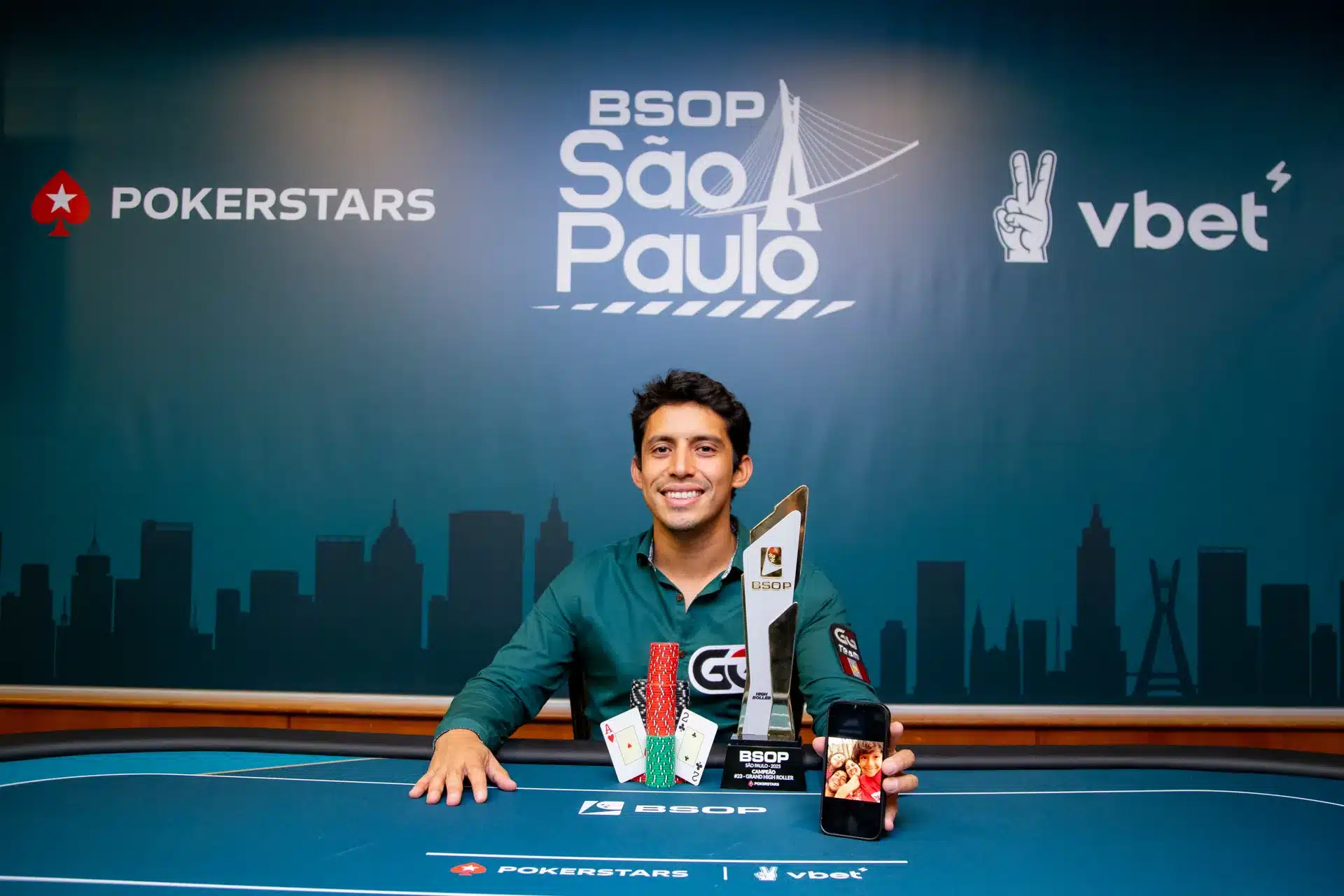 Diego Ventura ya ganó el primer título BSOP de su carrera con el Grand High Roller