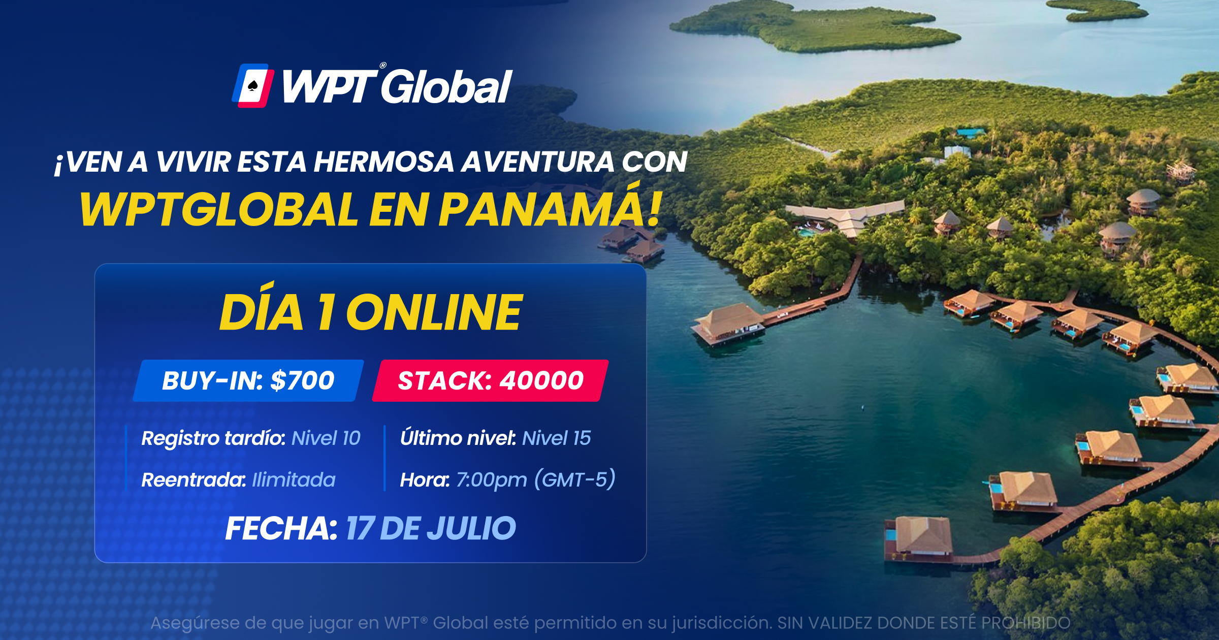 De la pantalla al Sortis: Clasifica al WPT Global Festival Panamá desde nuestra App