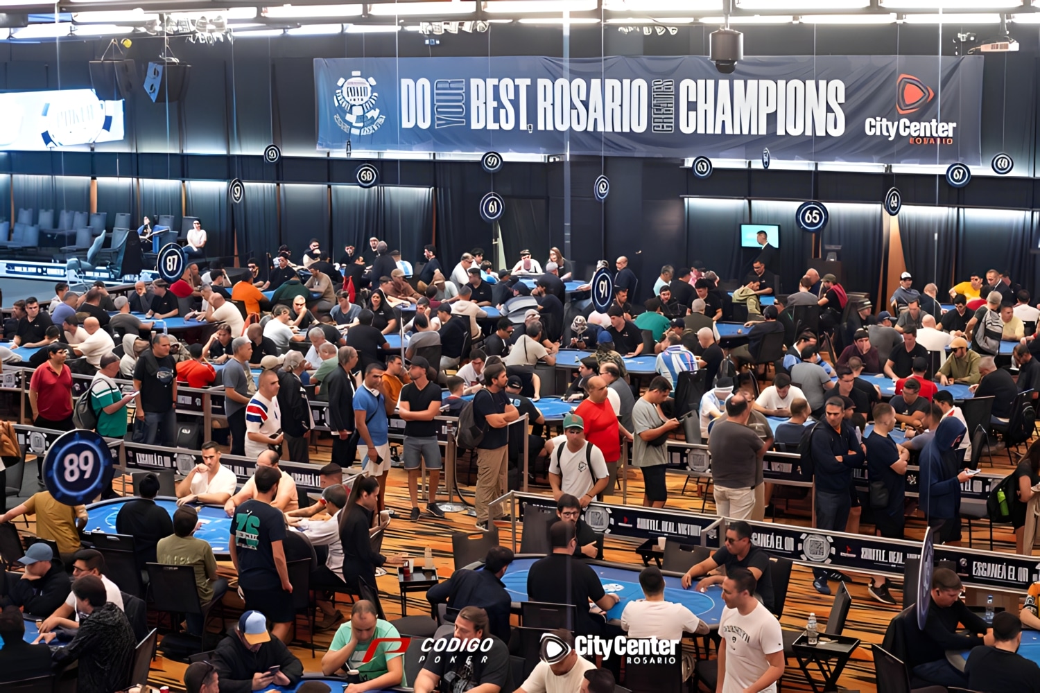 Sigue la locura por clasificar en el Main Event de la WSOPC Rosario: Pablo Ferreyra lideró el Día 1C