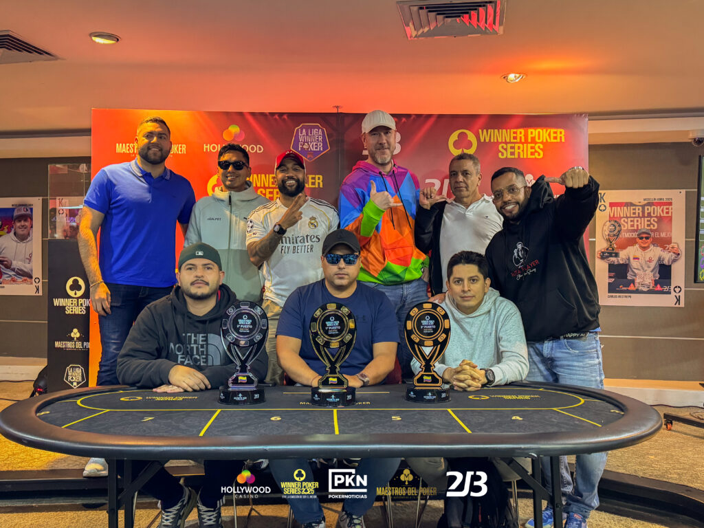 Giovanny Reyes lidera la mesa final del Evento Pincipal en las Winner Poker Series Bogotá 2025