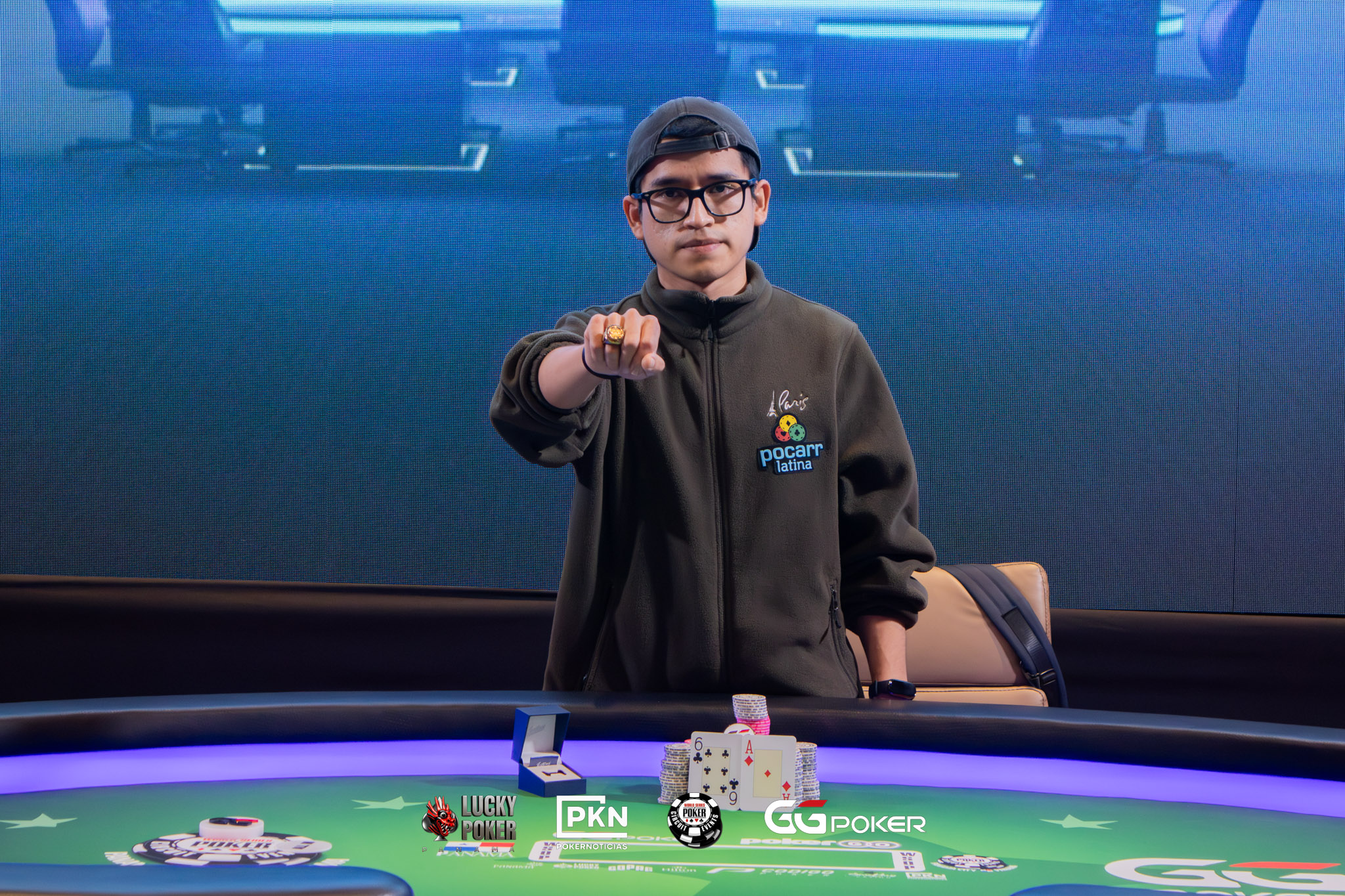 Ronald Fernández estrena el primer anillo del WSOP Circuit Panamá: campeón del Mini Main (Evento #1)