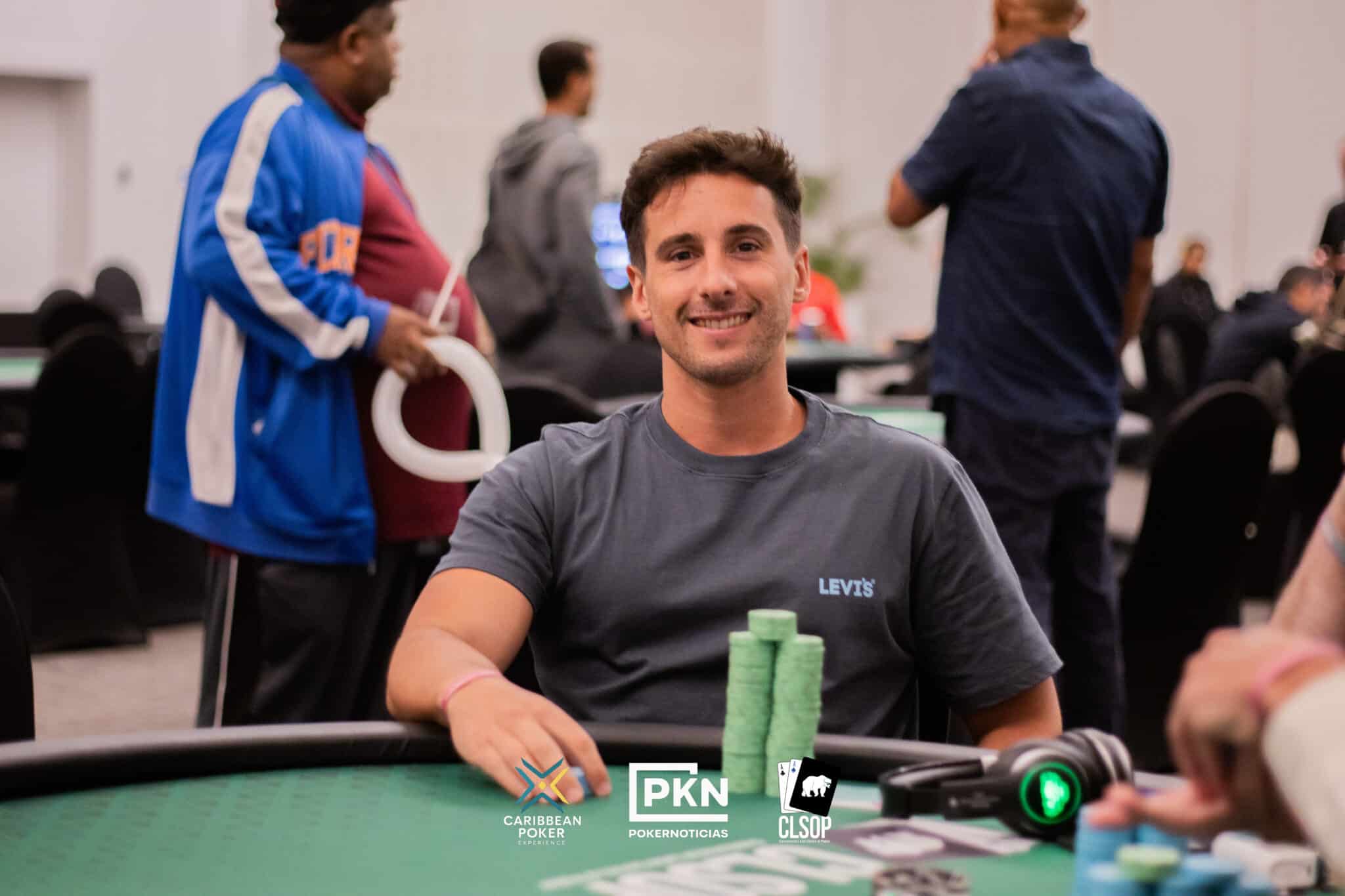 Agustín Baletto lidera a los 10 finalistas rumbo a la mesa final del Caribbean Poker Experience