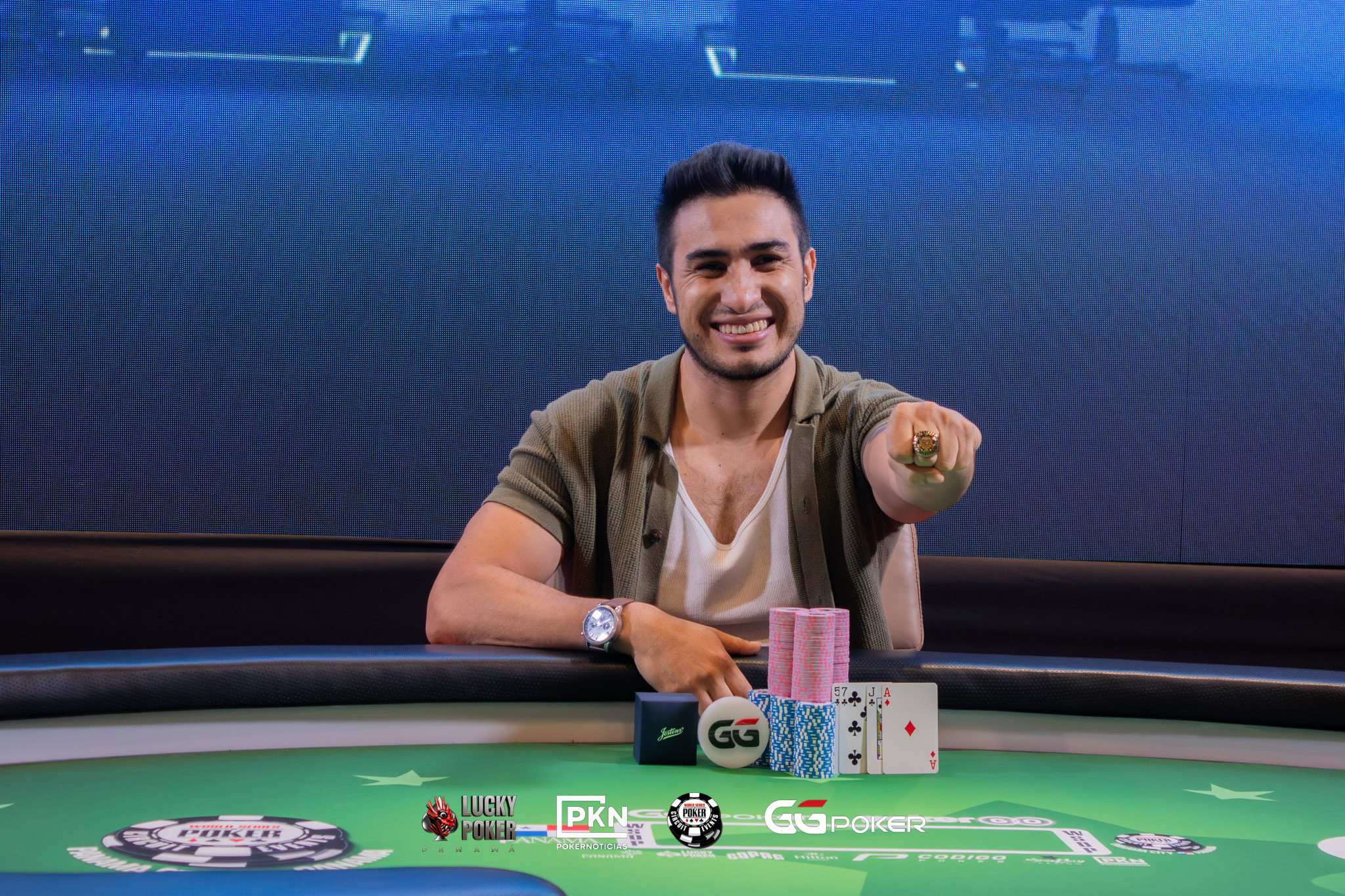 Germán Álzate conquista el Evento #8 US$600 PLO5 y suma el séptimo anillo de la WSOP Circuit Panamá