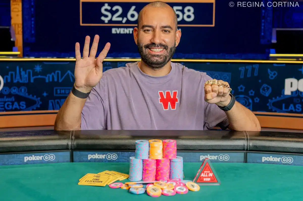Joao Vieira obtuvo su 4º brazalete WSOP al ganar el complejo High Roller de US$100.000