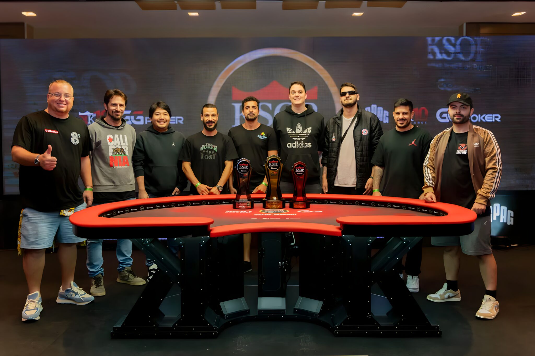 Con la mesa final definida, los 9 jugadores del Main Event de las KSOP GGPoker Premium pelearán por R$ 400.000(69.156 USD)