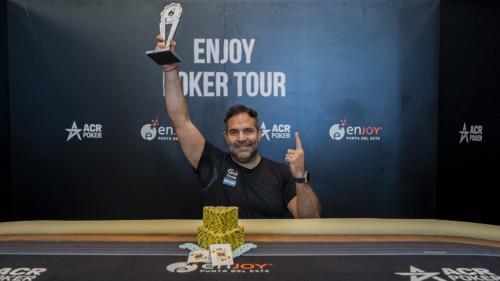 Cristian Stival se consagra campeón del Main Event del Enjoy Poker Tour en Punta del Este