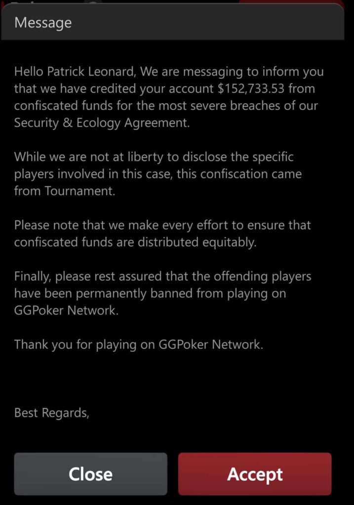 GGPoker sigue consolidando su posición en materia de seguridad: así redistribuyó un enorme premio de la WSOP Online.