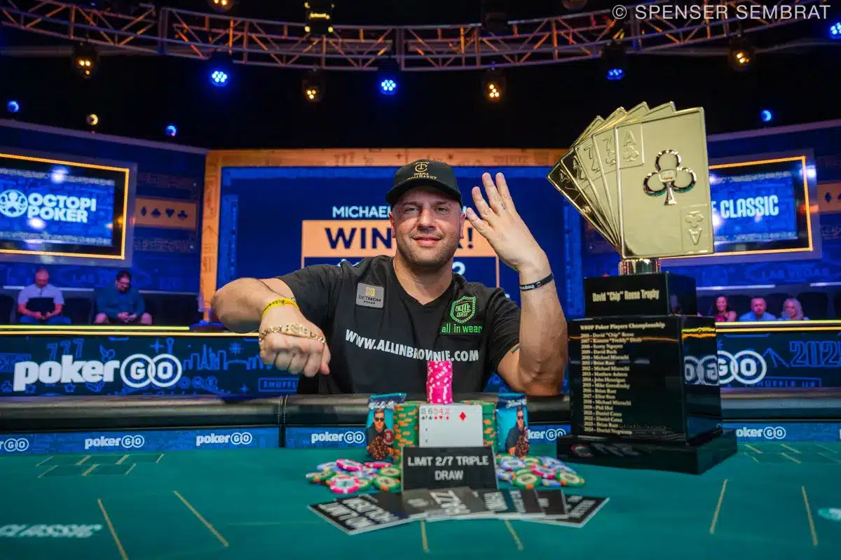 Michael Mizrachi ejerce dominio total en el Poker Players Championship: ya ganó su 4º título