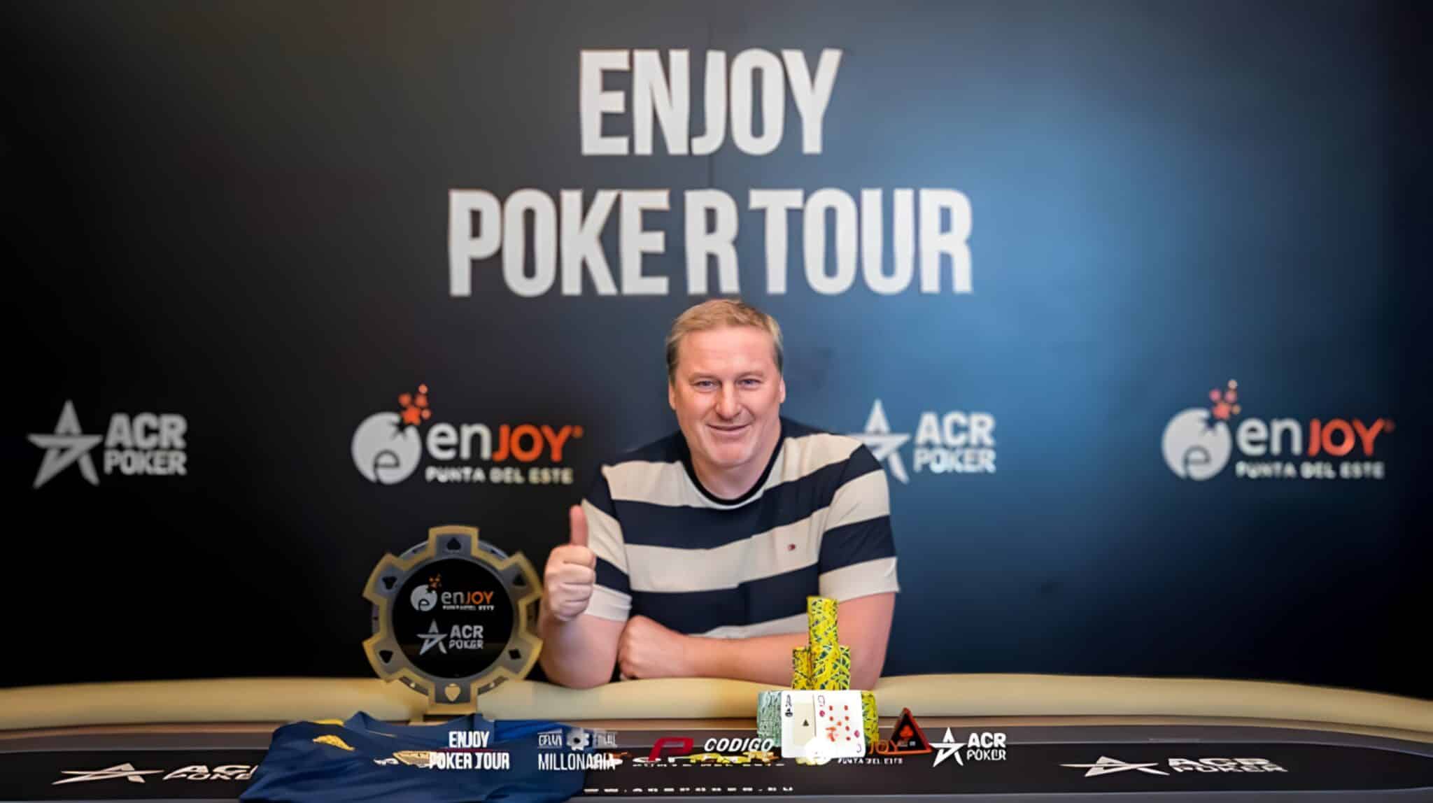 Se lo llevó Argentina: Roberto Bianchi campeón del Main Event en Enjoy Poker Tour