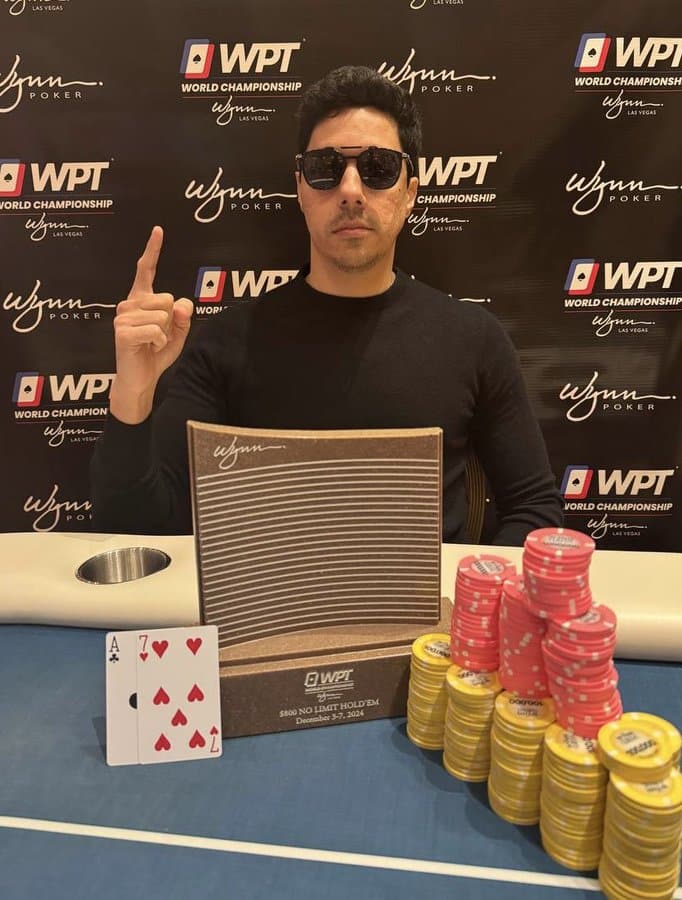 Tremendo bombazo azteca: Sergio Barrios campeón en los inicios del WPT Championship en el Wynn.