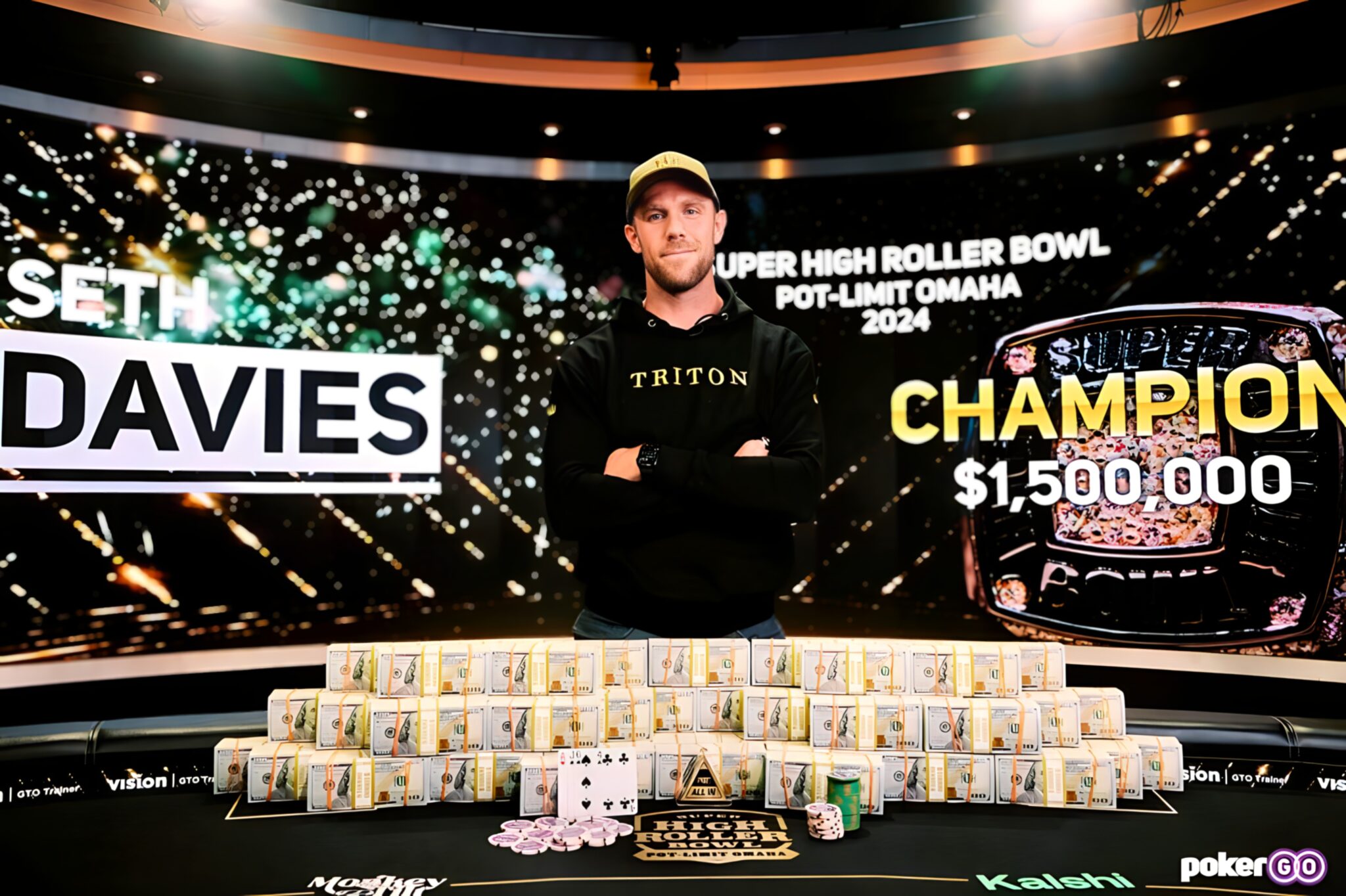 Seth Davies hizo historia: ganó el PLO Super High Roller Bowl por US$1.5M.