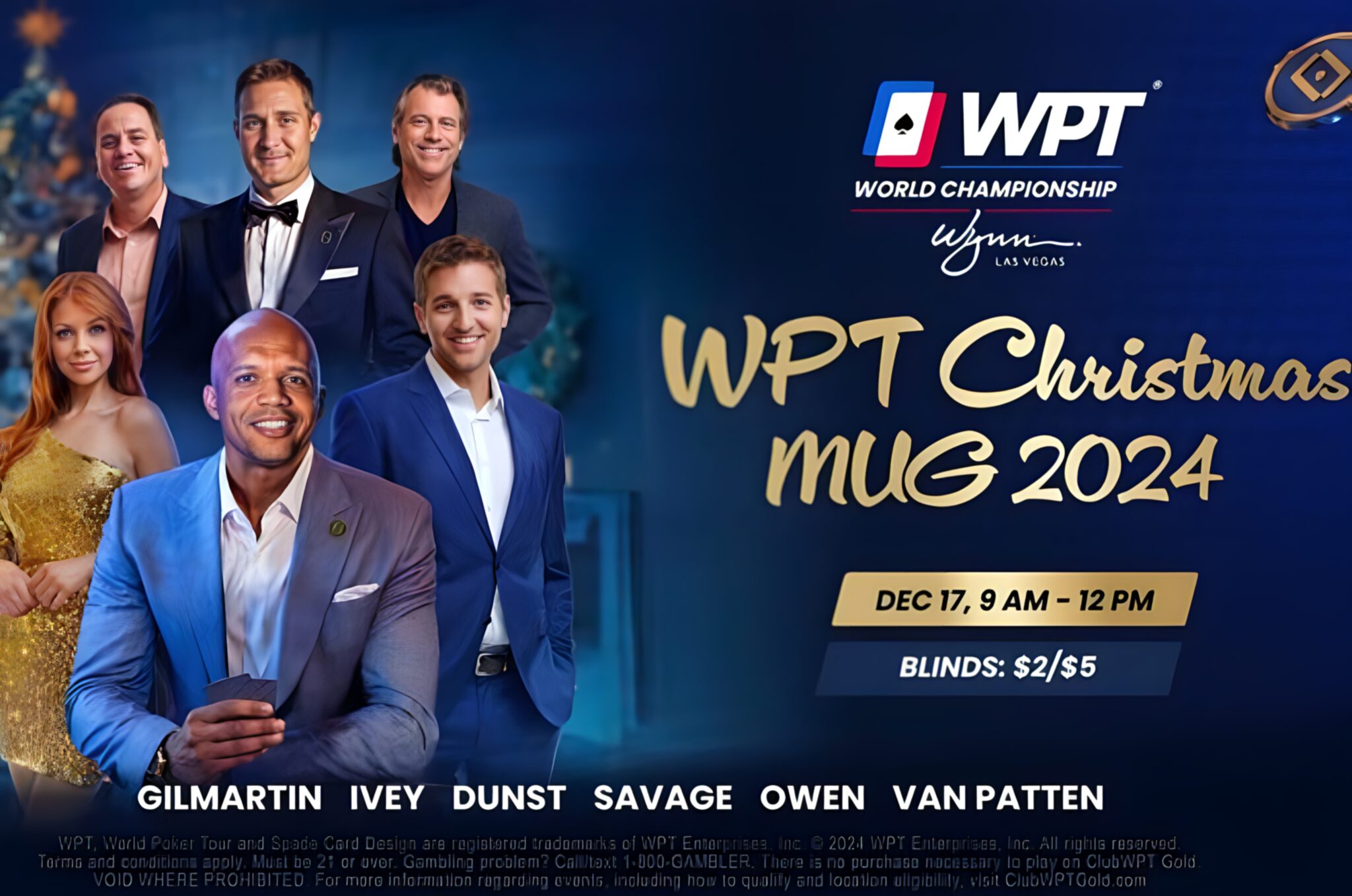 El legendario Phil Ivey estará al alcance de todos en el WPT Christmas MUG 2024