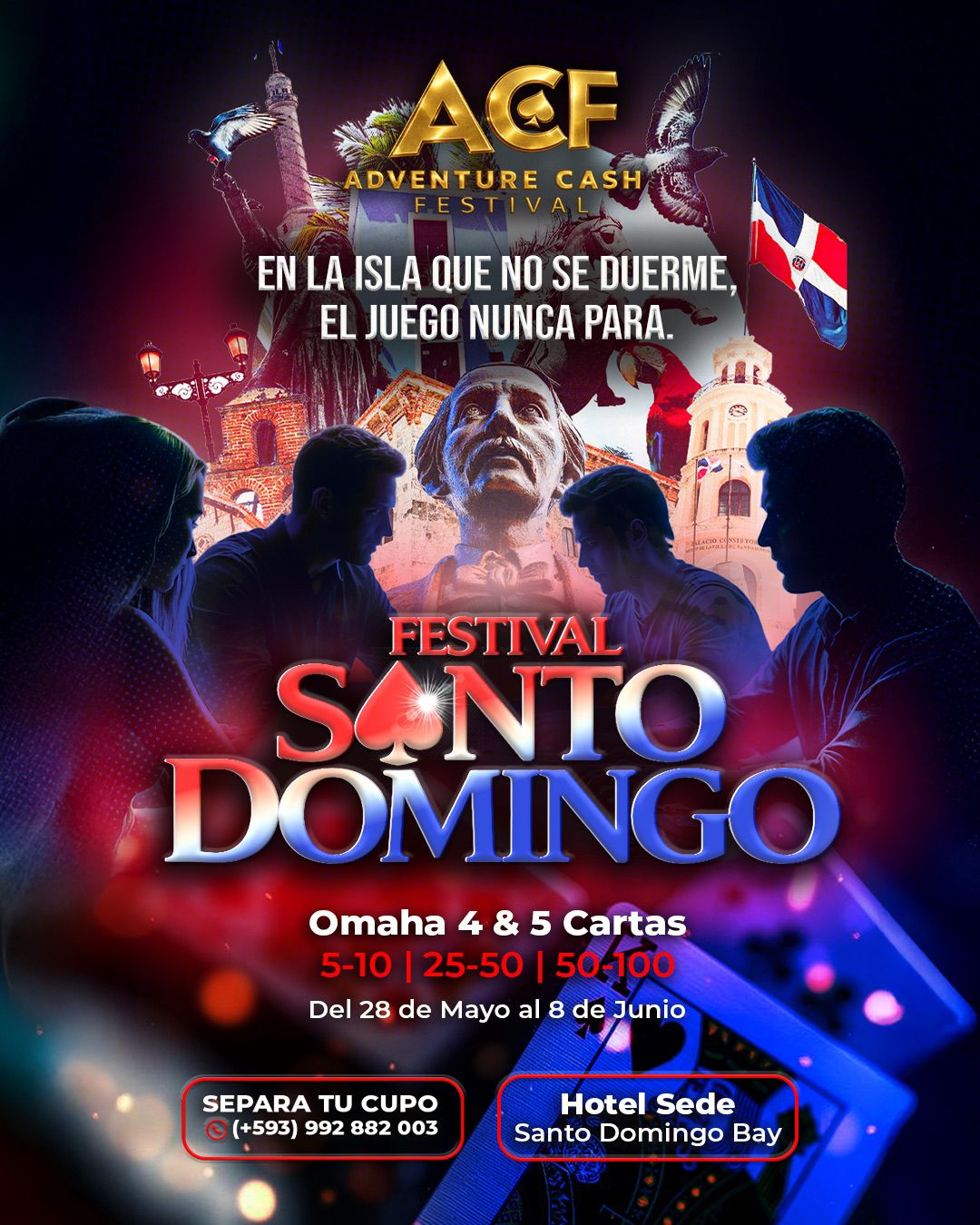 Adventure Cash Festival llega a Santo Domingo con más de 100 jugadores high stakes confirmados